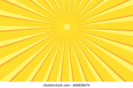Bright sunbeams. Vector illustration EPS 10.