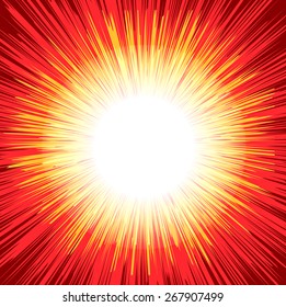 Bright Sunburst Graphic Background