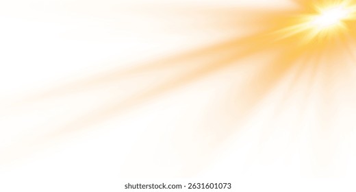 Bright Sunburst Light Effect PNG Transparent Yellow Star Flash Overlay for Energy or Explosion Design