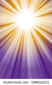 Bright sunlight radiation