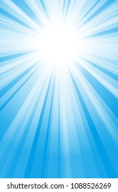 Bright sunlight radiation