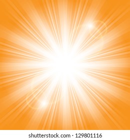 bright sunlight. vector background. eps10