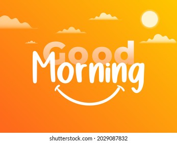 Bright Sunny Good Morning Message Design for Social Media Post