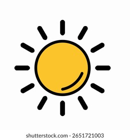 Brilhante Sunny Tempo Ilustração, Brilhante Sunny 