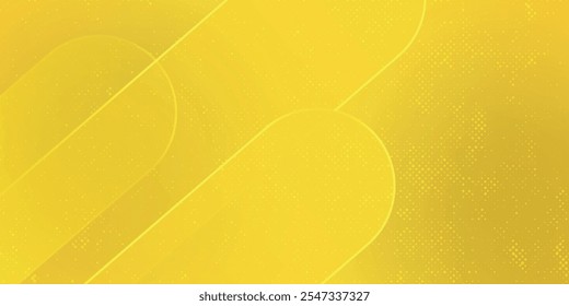 Fundo abstrato dinâmico amarelo brilhante ensolarado. Cor alaranjada-limão moderna. Banner de negócios fresco para vendas, evento, feriado, festa, dia das bruxas, aniversário, queda. Linhas 3d de movimento rápido com sombra suave