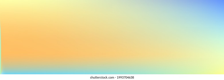 Bright Sunrise Multicolor White Blurred Soft Horizontal Gradient Mesh Backdrop. Vivid Sunset Water Sky Light Gradient Blurry Texture. Colorful Spotlight Color Clean Vibrant Pastel Sky Background.