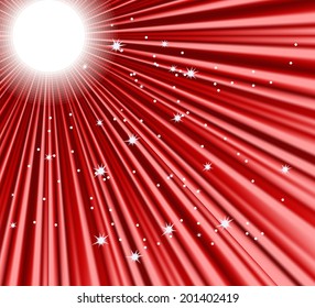 Bright sunrise vector background for your summer vacation