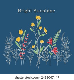 Bright sunshine Design Slogans für T-Shirt Vorlage