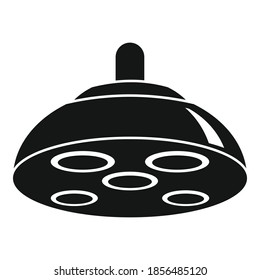 Icono de luz quirúrgica brillante. Ilustración simple del icono del vector de luz quirúrgica brillante para el diseño web aislado en fondo blanco