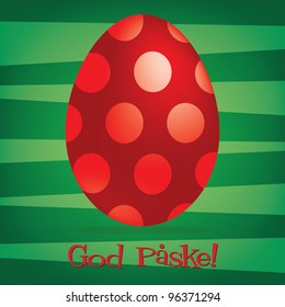 Bright Swedish Happy Easter card in vector format.
