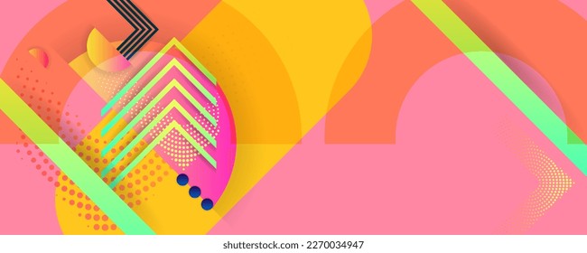 Bright sweet juicy colors design backgrounds template summer juicy background with geometric elements. Grove yellow background for text, web page