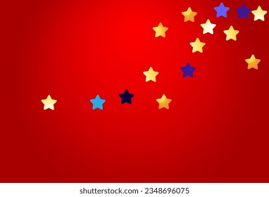 Fondo negro del vector Swirl brillante. Ilustración Dorada Estrella Brillante. Papel de fondo del aniversario de Glitter. Tarjeta de Navidad Confetti.
