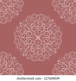 Bright swirls seamless pattern