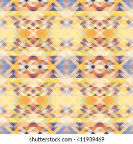Bright symmetric background from triangles. Vector. You can make a seamless background.