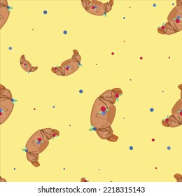 bright, tasty pattern for wrapping paper, notepad, menu, fabric, bedding, phone case