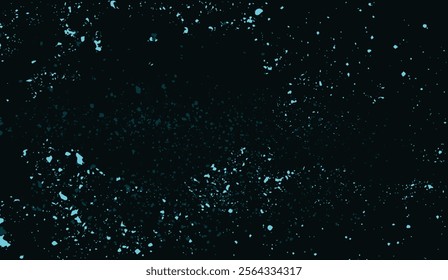 Bright teal splatter over a dark background, creating an energetic abstract design. Ideal for artistic textures, modern digital art, or graphic backgrounds