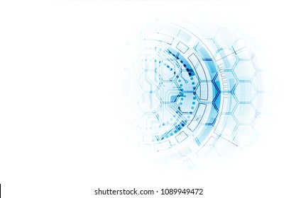 Bright technological background. A creative idea for your business concept.