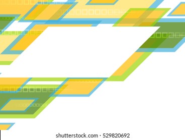 Bright technology abstract business template design. Geometric vector design