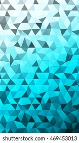 bright template for banner in the form of a mosaic of polygonal elements. blue tint. vector illustration. to design banners, flyers, business brochures