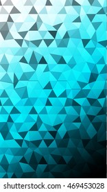 bright template for banner in the form of a mosaic of polygonal elements. blue tint. vector illustration. to design banners, flyers, business brochures