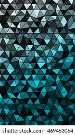 bright template for banner in the form of a mosaic of polygonal elements. blue tint. vector illustration. to design banners, flyers, business brochures
