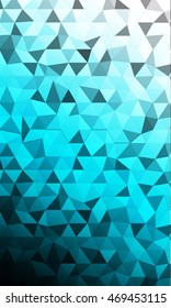 bright template for banner in the form of a mosaic of polygonal elements. blue tint. vector illustration. to design banners, flyers, business brochures