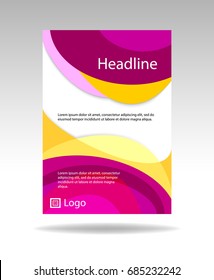 Bright template for presentation. Business template. Abstract background 
