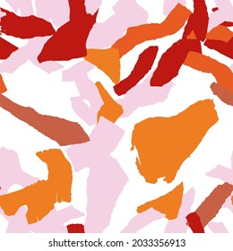 Helle Terrazzo Tile Vektor Nahtloses Muster. Italienische Terrazzo Wall Texture. Gelbe und Terracotta-Grafische Postkarte.