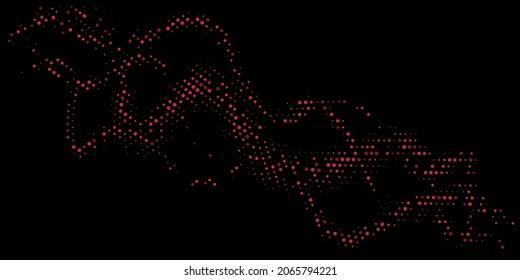 Textura brillante con círculos sobre un fondo negro. Disco. Minimalismo, vector. Antecedentes para afiches, sitios web, tarjetas de visita, postales, diseño interior.