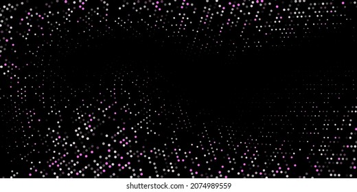 Bright texture with circles on a black background. Disco. Minimalism, vector. Background for posters, websites, business cards, postcards, interior design.