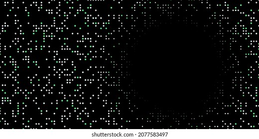 Bright texture with circles on a black background. Disco. Minimalism, vector. Background for posters, websites, business cards, postcards, interior design.