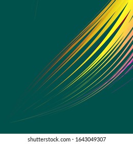 Texturas luminosas con líneas de color aisladas en fondo oscuro. Forma texturas con elementos geométricos, fondo. vectorial.