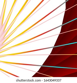 Bright textures with colored lines isolated on dark background. Textures form with geometry elements, background. vector.