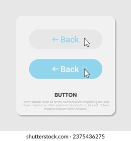 Bright theme button design for user interface