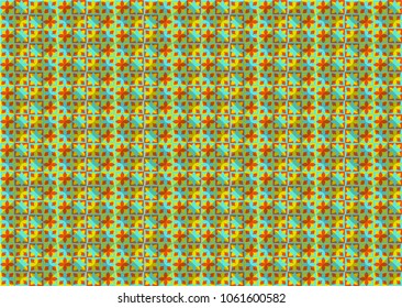 Bright tiled backdrop