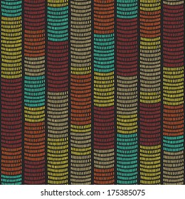 Bright Traditional African Ornament.  Seamless vector pattern.
