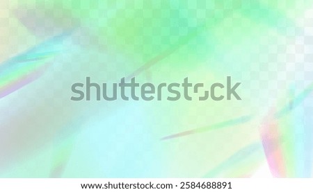 Bright Transparent light refraction pattern for adding effects to backgrounds and objects on transparent background. Vector illustration.