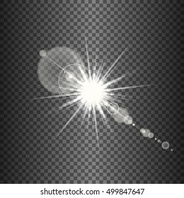 Bright transparent shine, flare on a transparent background. You can use any image in all colors and shades will tint.