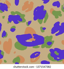 Bright trendy animal print. The texture of the skin of the animal. Bright colours. Vector EPS 10.