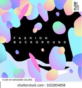 Bright trendy background . Gradient shapes composition. Eps10 vector.