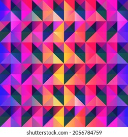 Bright Triangle Pattern. Eps 10 Vector File.