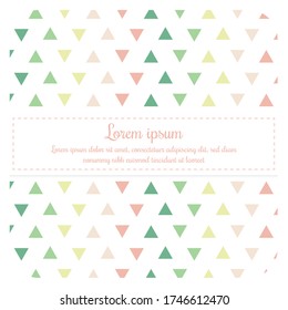 Bright triangle seamless patterns. - abstract geometric background design. - vector illustration.
