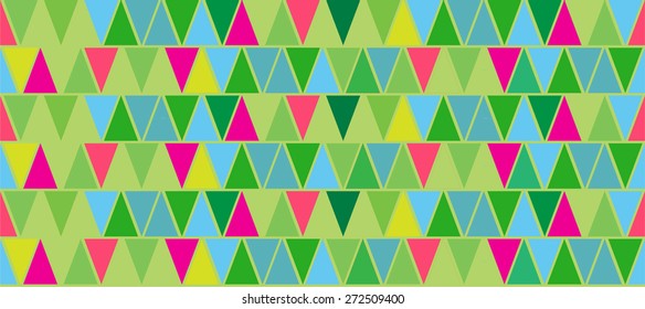 Bright triangles Seamless pattern.
