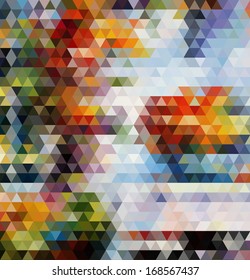 bright triangles vector geometric background with gradients  lines  different colors pattern eps 10