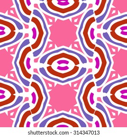 Bright tribal seamless pattern. Repeating design in African style. Vector illustration