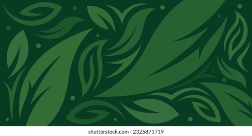 Bright tropical background nature leaf, Vector exotic pattern with leaf abstract illustration design template