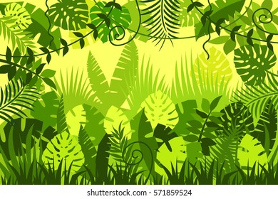 bright tropical background. vector illustration.