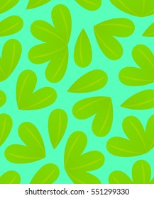 Bright tropical seamless pattern.Vector endless background with leaves.