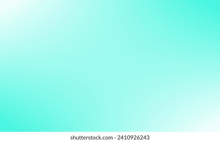 Bright turquoise color abstract gradient mesh background illustration. Smooth modern vector graphic design template for wallpaper, banner, cover, web, digital, flyer, decoration, presentation