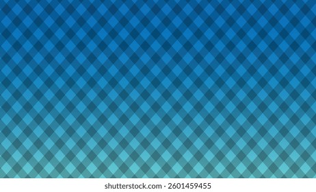 Bright turquoise light sky blue colored soft pastel. Textile design. Traditional tablecloth, picnic plaid, basket napkin, towel or handkerchief print. Checkered background.